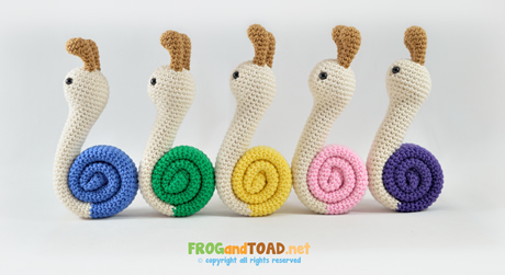 Escargots / Snails - Amigurumi Crochet - FROGandTOAD Créations